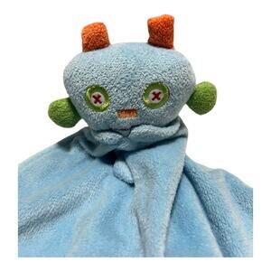 ANGEL DEAR Robot Alien Monster Baby LOVEY Security Blanket Blue Plush